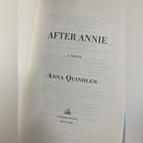 New Signed Autographed Anna Quindlen book After Annie A Novel Hardback HB 2024 - Picture 3 of 6